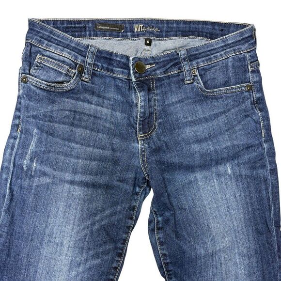 Kut From The Kloth Catherine Boyfriend Jeans Size 6 Distresses - Picture 7 of 8